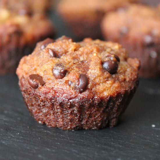 Banana Chocolate Chip Mini Muffins