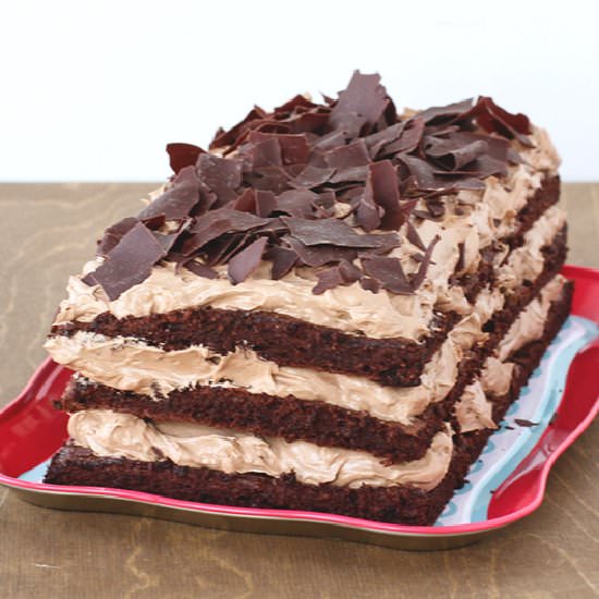 Chocolate macaron cake