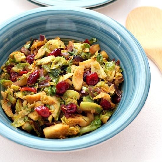 Spicy Stir Fried Brussels Sprouts