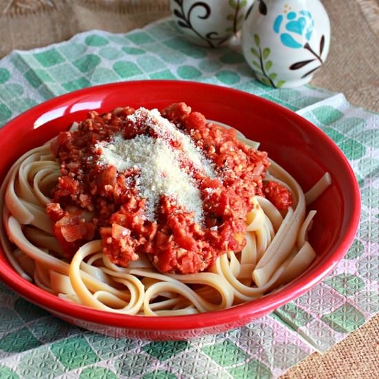 Fettuccine Bolognese