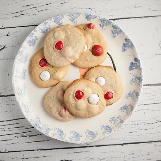 Peppermint  Chocolate M&M Cookies