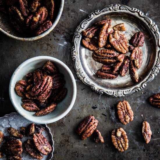 Rum Glazed Pecans