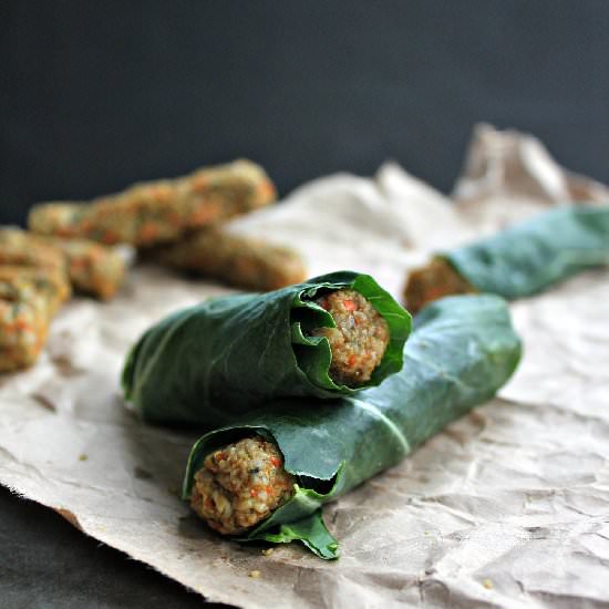 Veggie Rolls with Ketchup