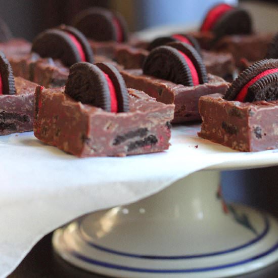 3-Ingredient Winter Oreo Fudge