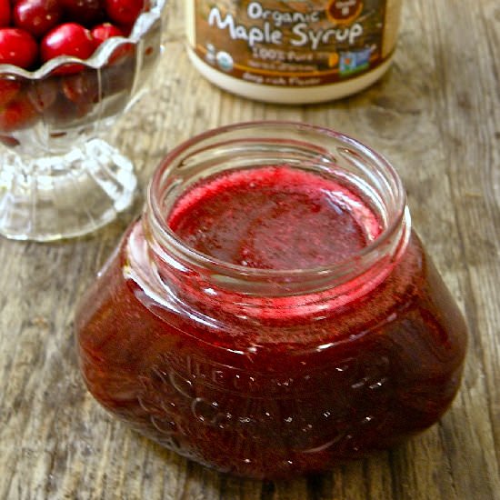 Cranberry Maple Syrup & Compote