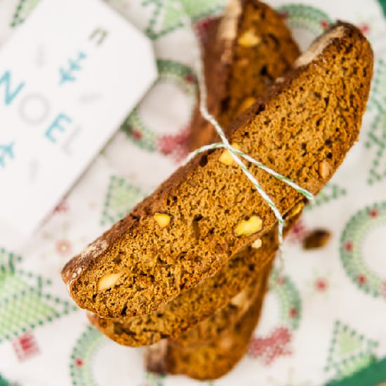 Persimmon and Pistachio Biscotti