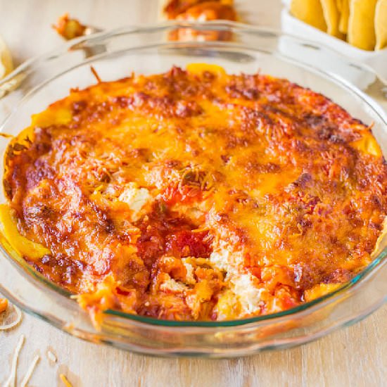 Baked Triple Cheese & Salsa Dip