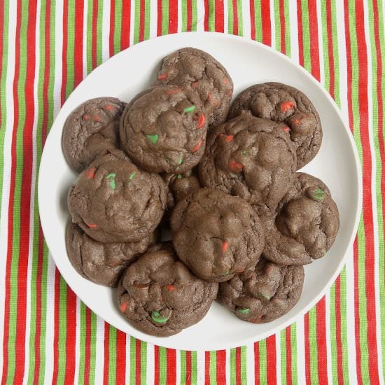 Chocolate Cake Mix Cookies