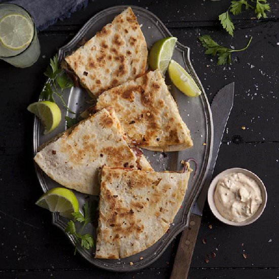Spicy Turkey Quesadillas