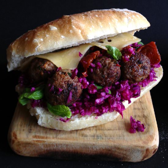 Sandwich with Meatballs