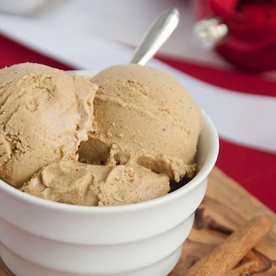 Paleo Gingerbread Ice Cream