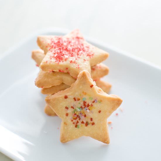 Vanilla Shortbread Stars