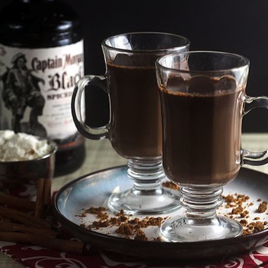 Spiked Gingerbread Hot Chocolate