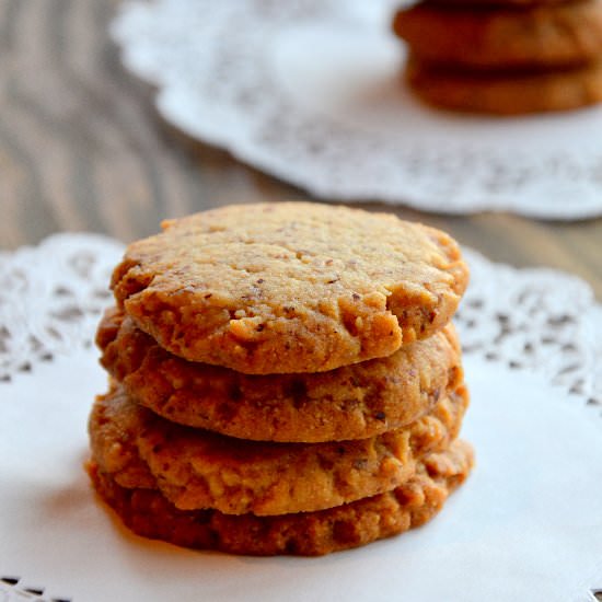 Eggless Honey Cardamom Biscuits