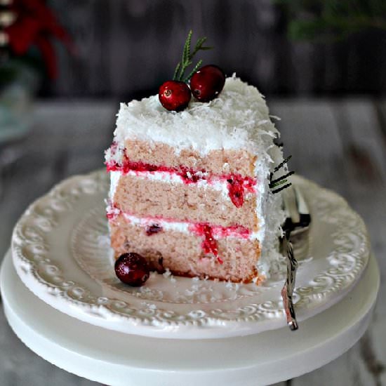 White Christmas Cake
