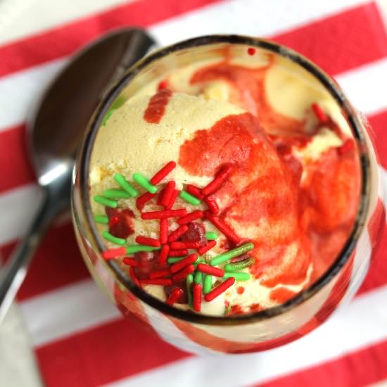 Red Velvet Hot Cocoa Affogato