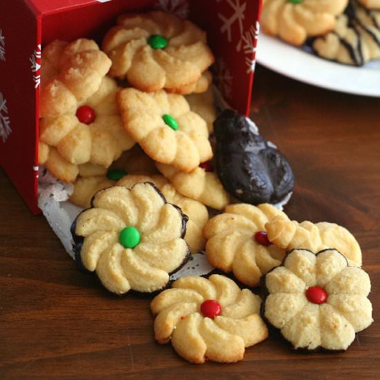 Chocolate Orange Spritz Cookies