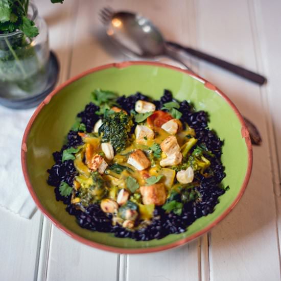 Pumpkin Coconut Curry & Black Rice