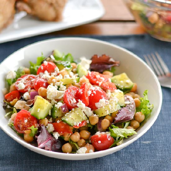 Greek-Style Chickpea Salad