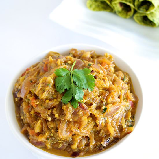 Baingan Bharta / Eggplant Gravy