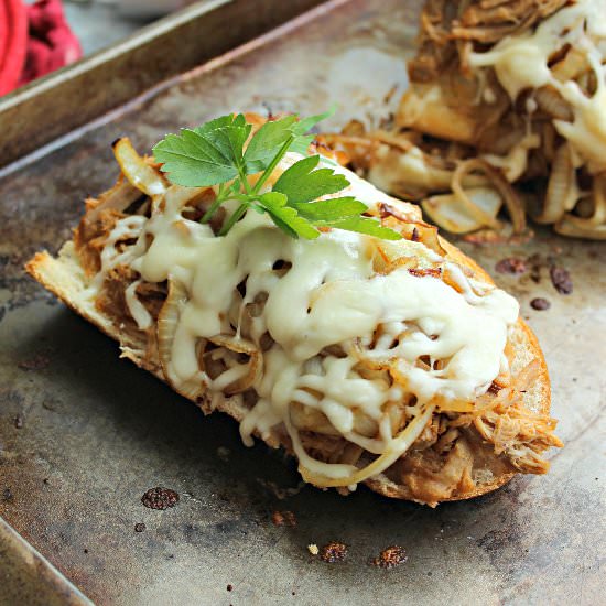 Sweet Pulled Pork French Bread