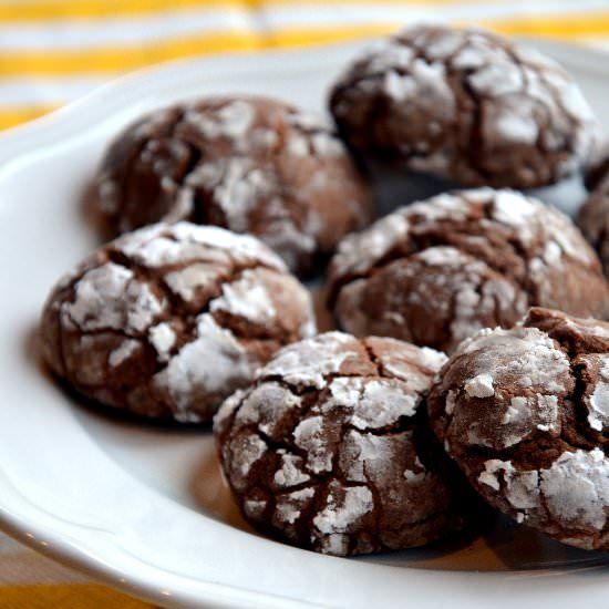 Chocolate Crackle Cookies