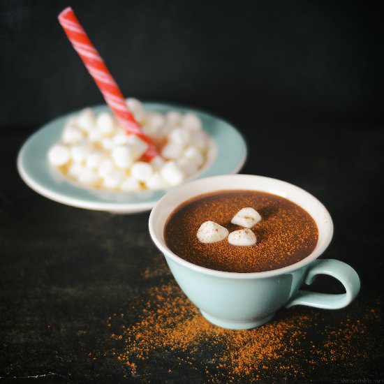 Spiced Hot Chocolate with Whisky