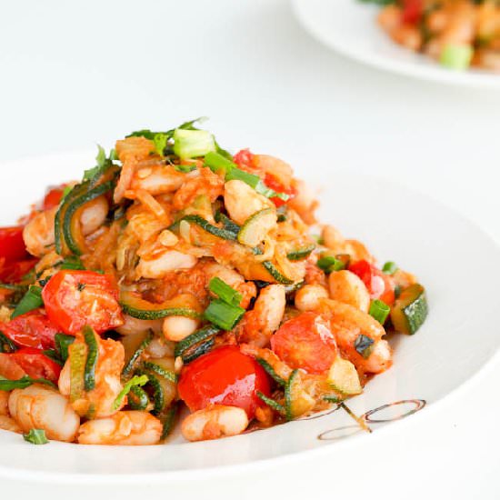 Ratatouille w Zucchini, White Beans