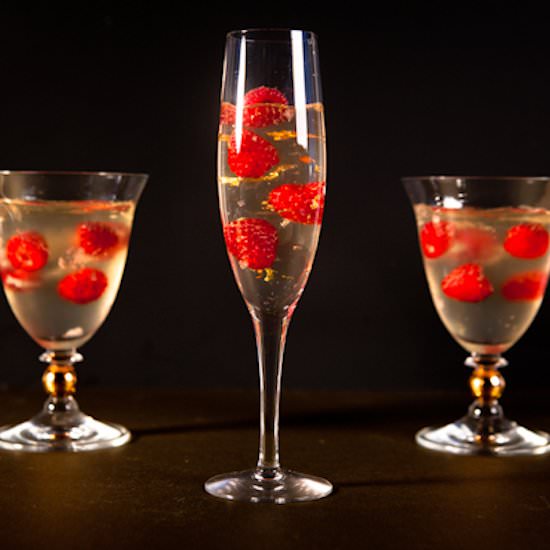 Raspberry Champagne Gelée