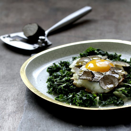 Creamed & Truffled Kale