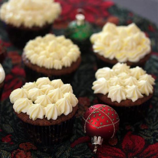 Scrumptious Vegan Gingerbread Cupcake