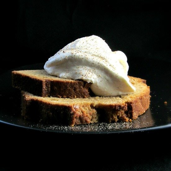 Rum Cake with Eggnog Cream