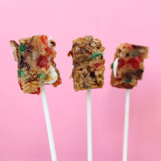 Fruit Cake on a Stick