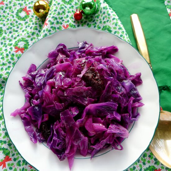 Red Cabbage and Prunes