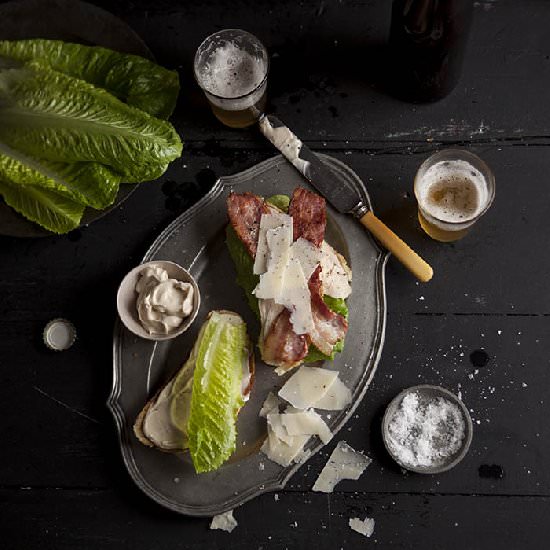 Turkey Caesar Club Sandwich