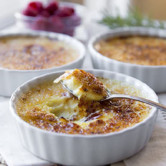 Eggnog Creme Brulee