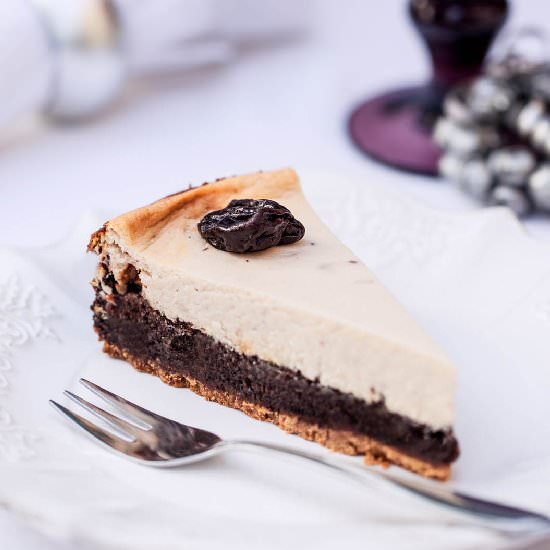 Plum & Poppy Seed Cheesecake