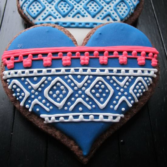 Knitting Inspired Cookies