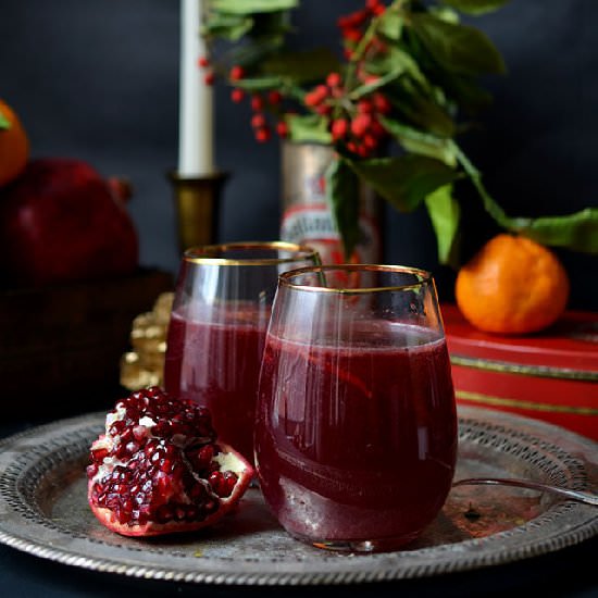 Pomegranate Gin Fizz
