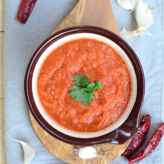 Garlic and Red Chili Chutney