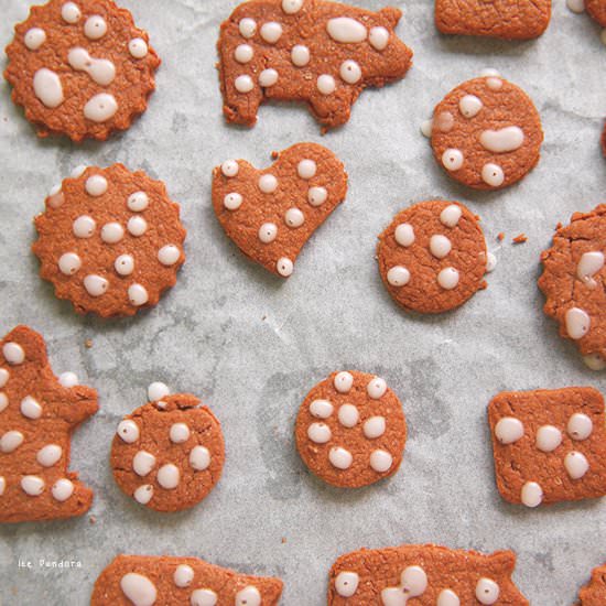 Chocolate Cookies with Lemon Glaze