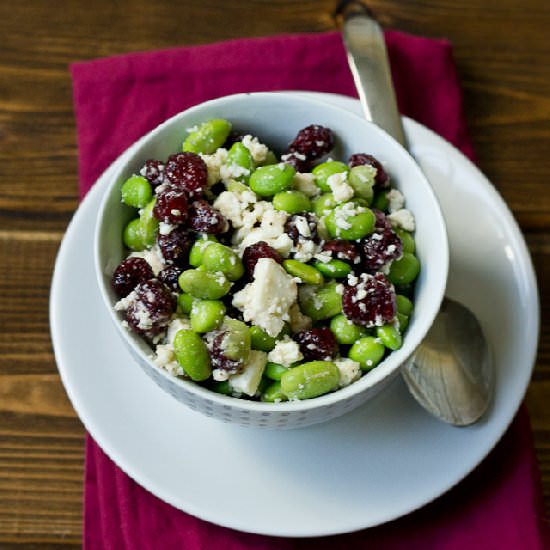 Edamame, Cranberry, & Feta Salad