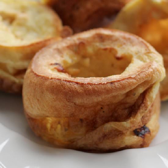 Goat Cheese Black Pepper Popovers