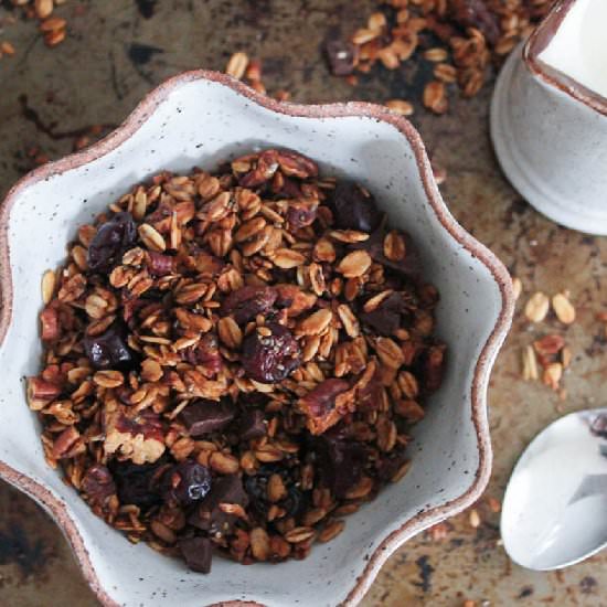 Dark Chocolate Cherry Granola