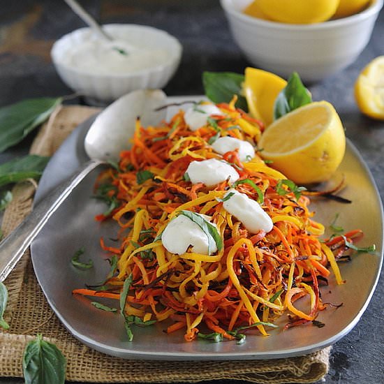Meyer Lemon Roasted Carrot Strings