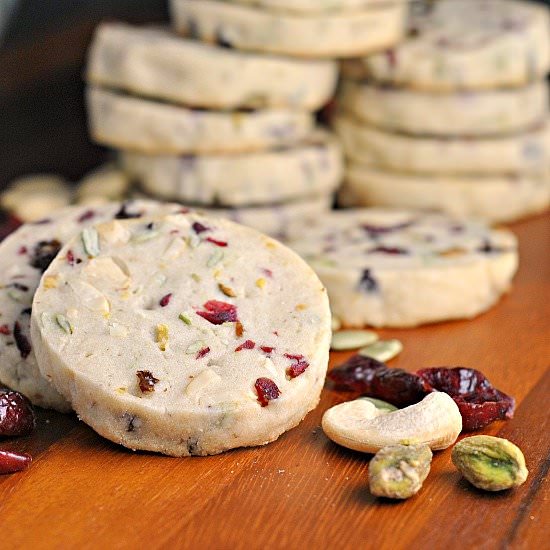 Fruit and Nut Shortbread Cookies