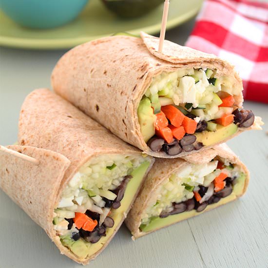 Spiralized Veggie Wraps