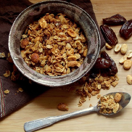Peanut Butter and Date Granola