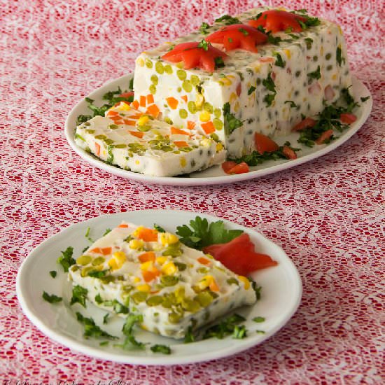 Molded Christmas Potato Salad