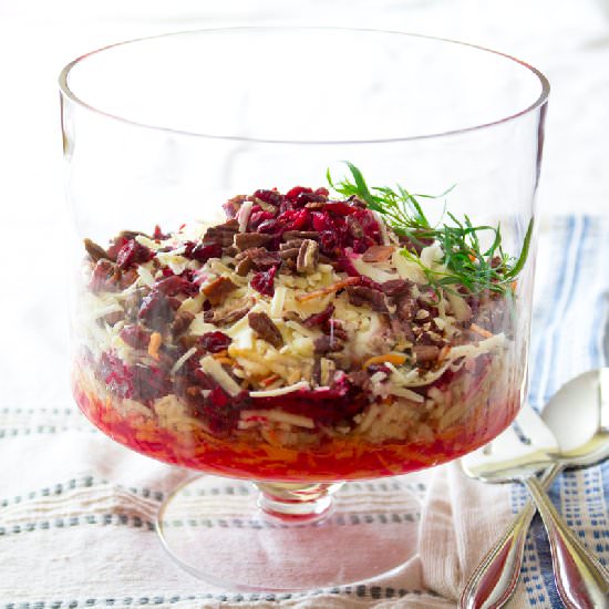 Layered Slaw with Beets & Apples
